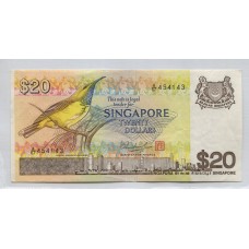 SINGAPUR BILLETE DE 20 DOLARES EN MUY BUEN ESTADO